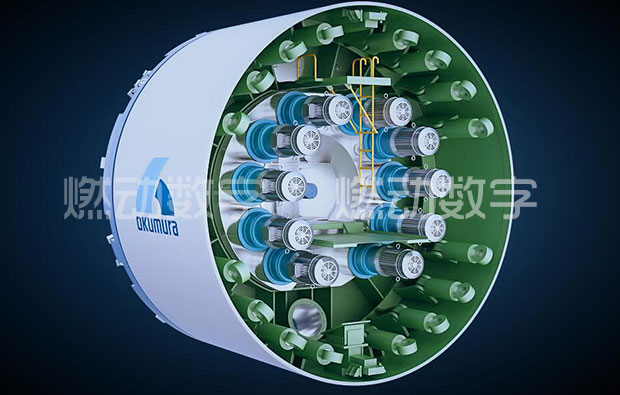 日本奧村機械盾構機原理及安裝三維仿真演示動畫